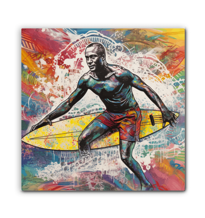 Surfing 1 47 Wrapped Canvas - Beyond T-shirts