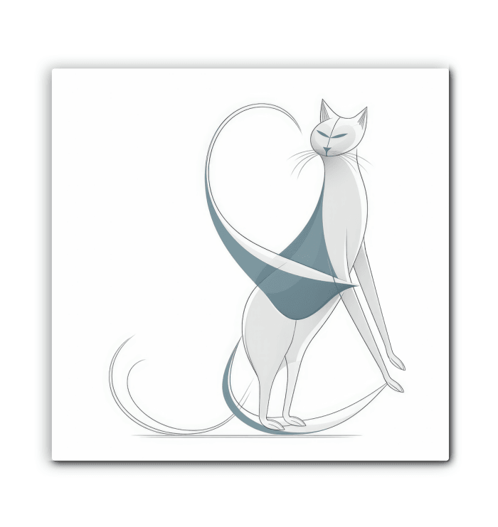 Graceful Cat Window Gaze Canvas - Beyond T-shirts