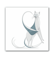 Graceful Cat Window Gaze Canvas - Beyond T-shirts