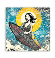 Surfing 1 40 Wrapped Canvas - Beyond T-shirts