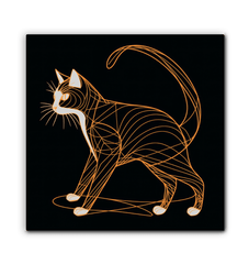 Elegant Siamese Gaze Canvas - Beyond T-shirts