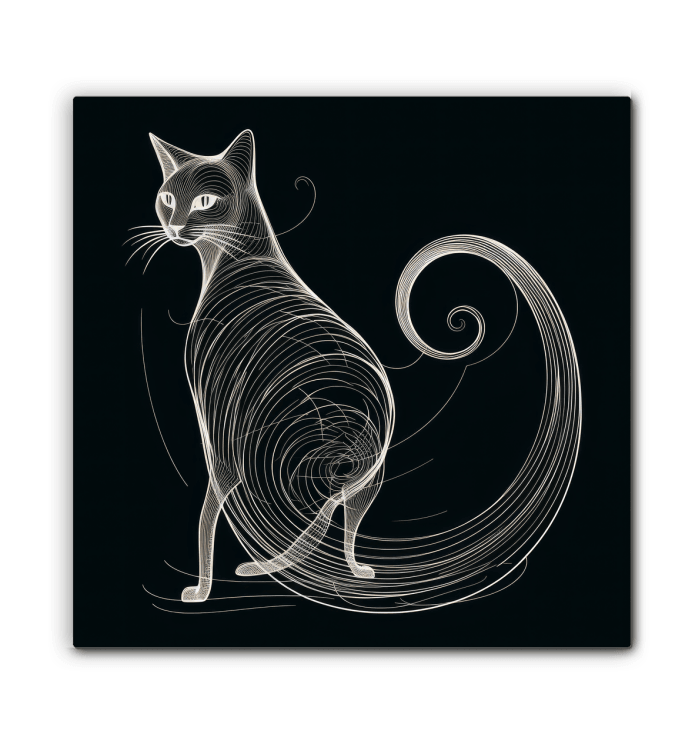 Graceful Feline Whisker Dance Canvas - Beyond T-shirts