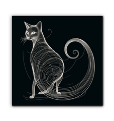 Graceful Feline Whisker Dance Canvas - Beyond T-shirts