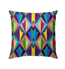 Close-up of Serenity Oasis Pillow's intricate design.
