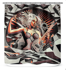 Instrumental Illusion Musical Shower Curtain