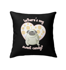 Where's My Sweet Candy Indoor Pillow