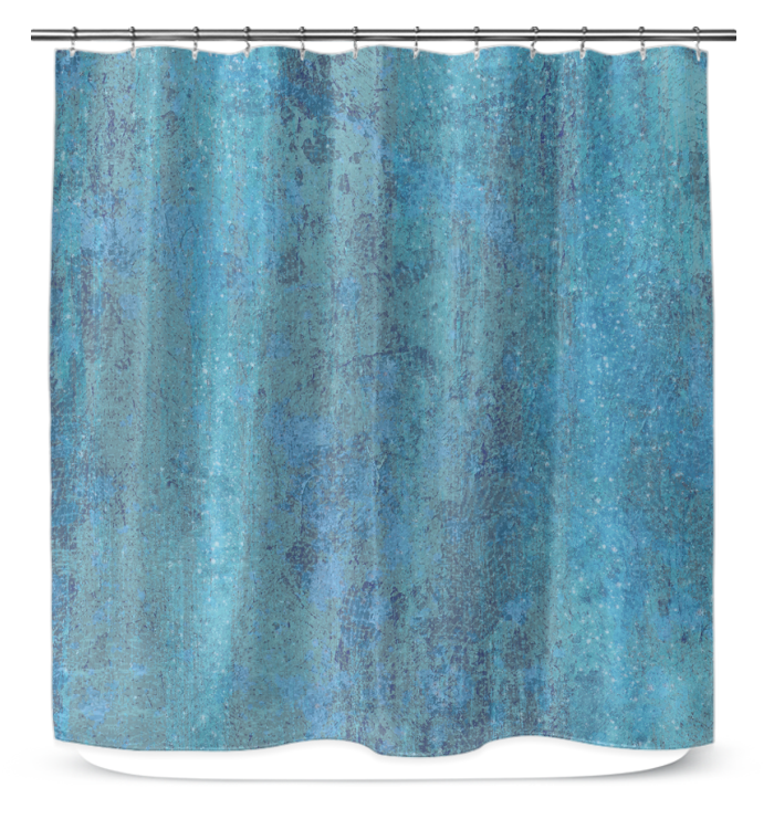 Brushed Silver Shower Curtain