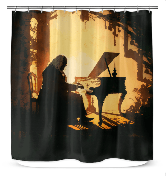 Harmony in the Bathroom: Music Lover's Shower Curtain - Beyond T-shirts
