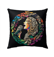 Acoustic Serenity Outdoor Pillow