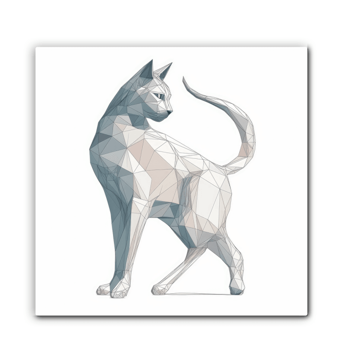 Graceful Purrfect Gaze Canvas - Beyond T-shirts