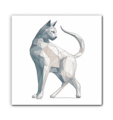 Graceful Purrfect Gaze Canvas - Beyond T-shirts