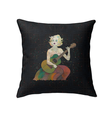 Marigold Magic Indoor Pillow on a Couch