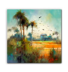 Autumn Leaves in the Breeze Wrapped Canvas