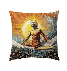 Serene Surf Outdoor Pillow - Beyond T-shirts
