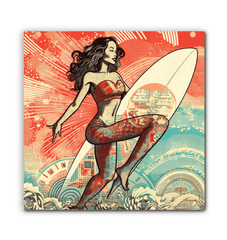 Wave Rider's Dream Canvas Print - Beyond T-shirts