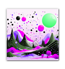 Tranquil Tundra Arctic Landscape Canvas