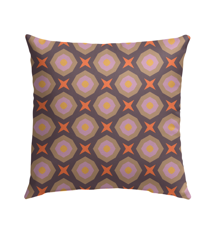 Colorful abstract artistry outdoor pillow weather-resistant