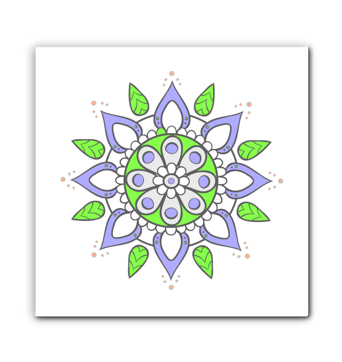 Mandala Harmony Ceramic Tile - Beyond T-shirts