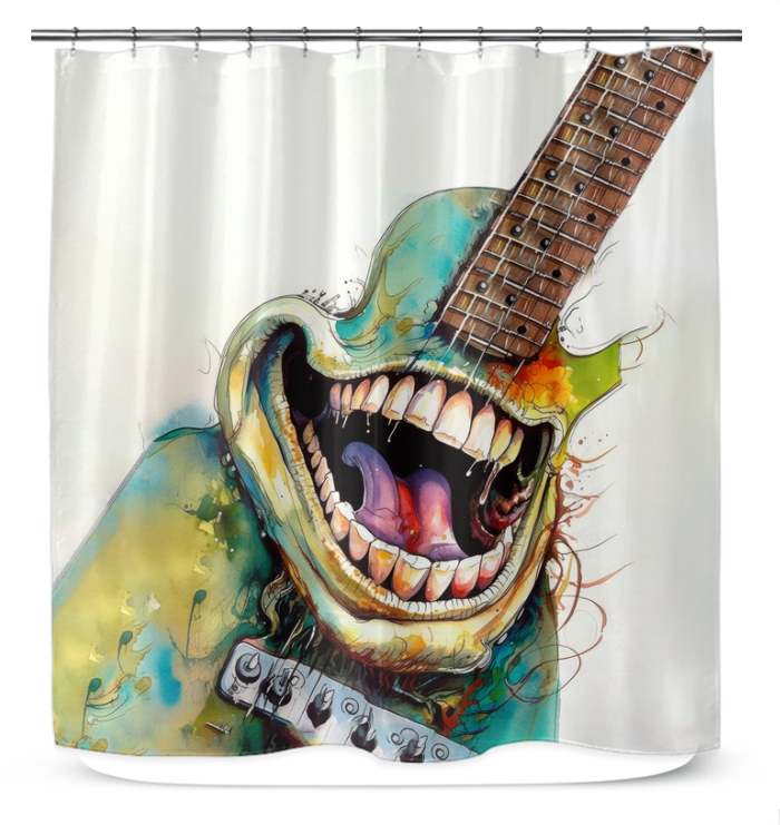 Pianist's Playful Puddles  Shower Curtain