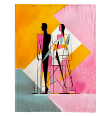 Artistic Abstraction Sherpa Comforter - Beyond T-shirts