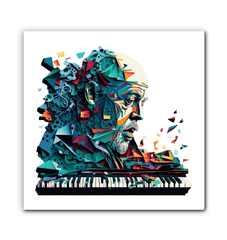 Bassline Brilliance Musical Wrapped Canvas