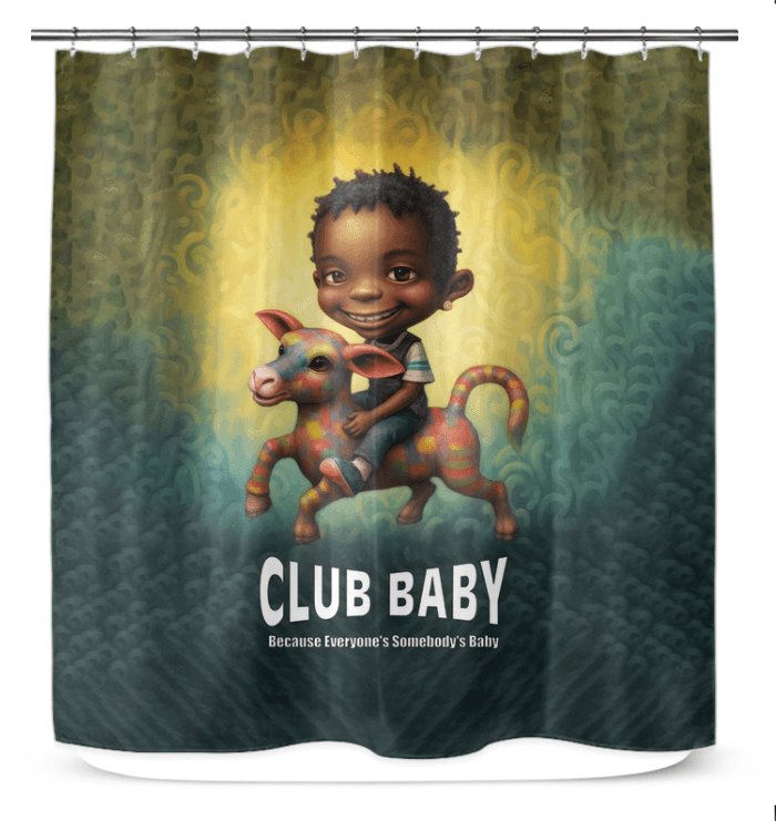 CB6-02 elegant waterproof shower curtain in a modern bathroom setting.