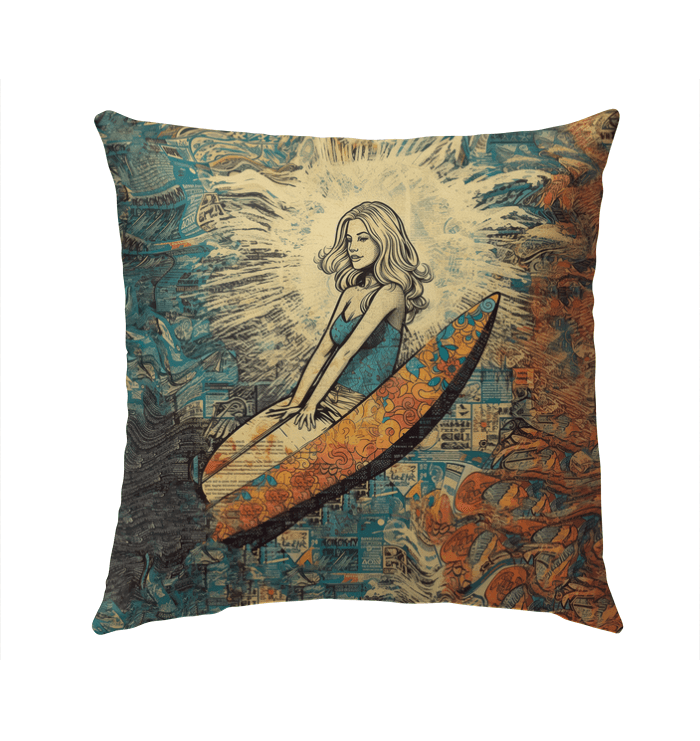 Surfing 1 28 Outdoor Pillow - Beyond T-shirts