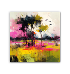 Sunset Splendor Landscape Wrapped Canvas