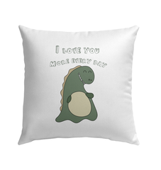 I Love You More Outdoor Pillow