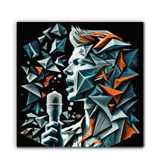 Guitar Groove Musical Wrapped Canvas