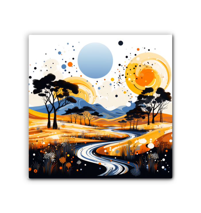 Whispering Waterfalls Landscape Canvas