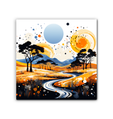 Whispering Waterfalls Landscape Canvas