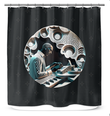 Melodic Mornings Shower Curtain