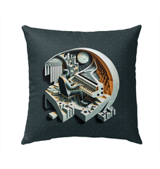 Jazz Jubilee Outdoor Pillow
