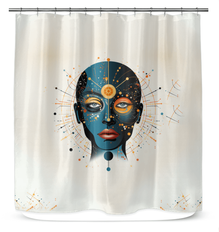 Vibrant Visions Art Shower Curtain - Beyond T-shirts