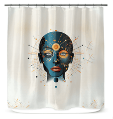 Vibrant Visions Art Shower Curtain - Beyond T-shirts