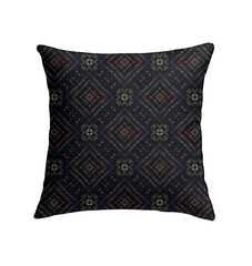 Wildflower Wonder pillow featuring vibrant flora pattern, ideal for cozy interiors.