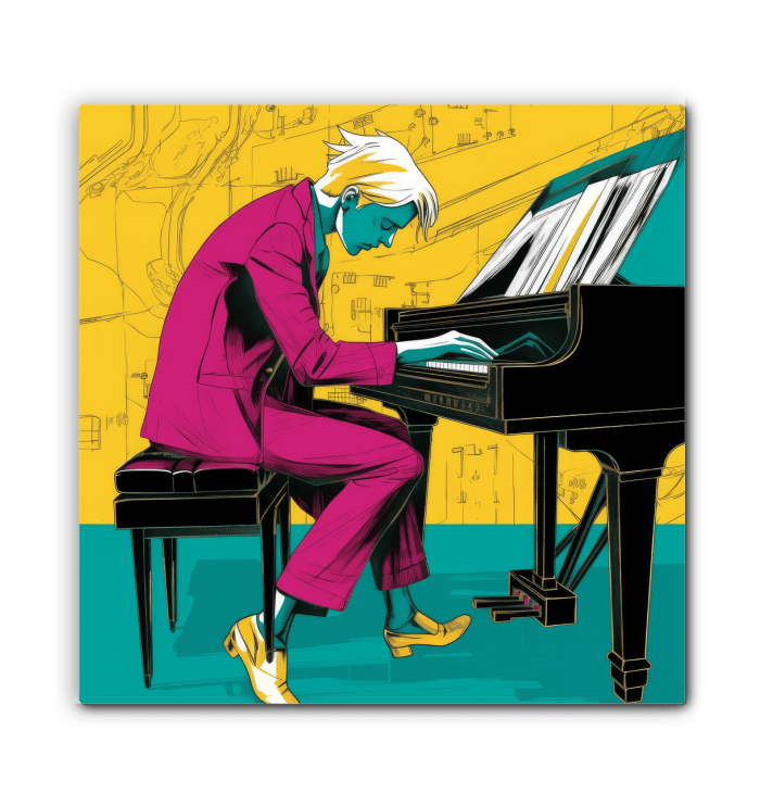 Bluesy Elegance Music Art - Beyond T-shirts