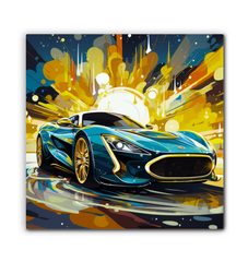 Sunset Boulevard Cruise Wrapped Canvas