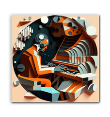 Rhythmic Reverie Wrapped Canvas