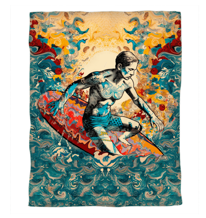 Sunset Surfing Duvet Cover Ensemble - Beyond T-shirts