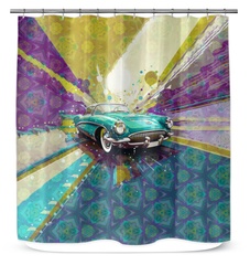 Compact Car Shower Curtain