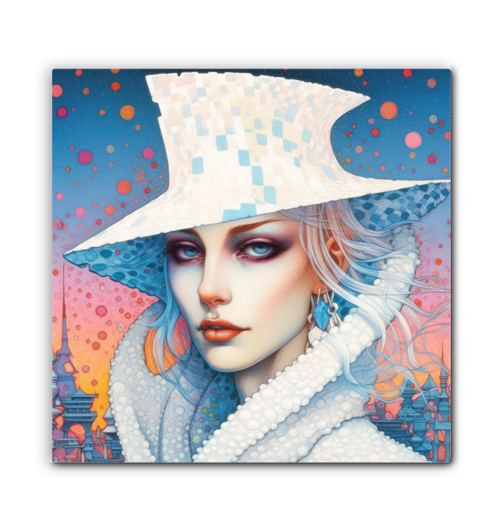 Stylish Modern Muse Wrapped Canvas Wall Art