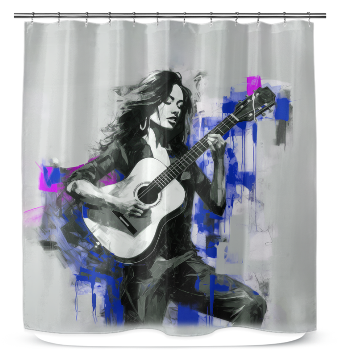 Vibrant Minimalism Shower Curtain