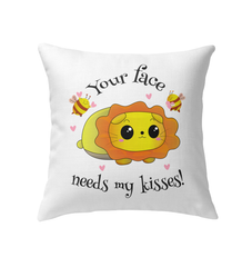 Needs My Kisses Indoor Pillow