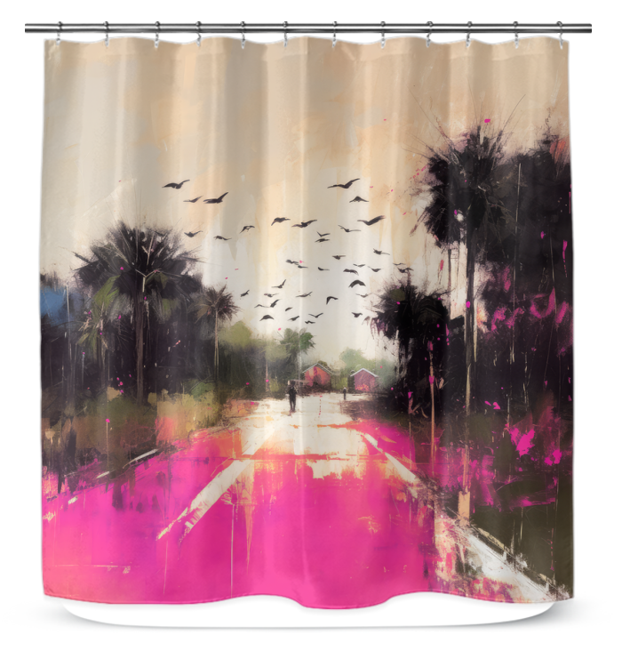 Wildflower Meadow Landscape Shower Curtain