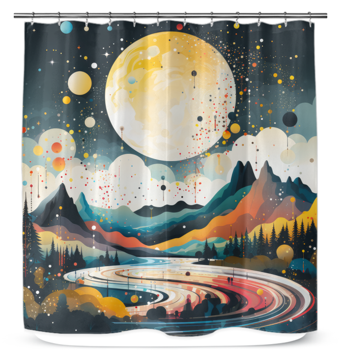 Peaceful Pastel Prairies Field Shower Curtain