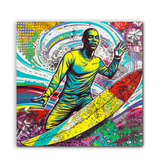 Surfing 1 46 Wrapped Canvas - Beyond T-shirts