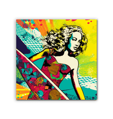 Surfing 1 04 Wrapped Canvas - Beyond T-shirts