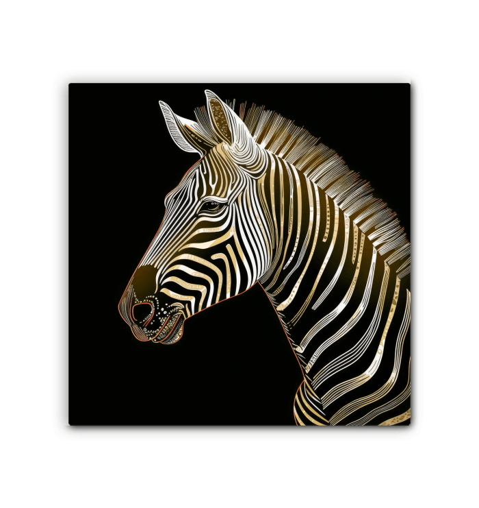 Sunset Silhouette Zebra Canvas - Beyond T-shirts